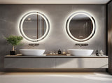 60x80cm Oval Backlit Front LED Bathroom Mirror Dimmable Shatter-Proof Vanity Mirror V767-XMR-T18-822-AU-V1