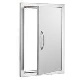BBQ Access Door, 457x610 mm Single Outdoor Kitchen Door, Stainless Steel Flush Mount Door, Wall V952-DMMBSCJMYS18HT3RAV0