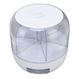 Grain Dispenser 6 Grids PP Rotation Insect Proof Grain Storage Organization for Home Kitchen 10kg V1294-YM0717-3118220217112