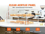 Pastry Display Case, 2-Tier Commercial Countertop Bakery Display Case, Acrylic Display Box with Rear V952-YKLMBZSJYKL2HBKHNV0