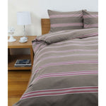 Jason Hudson Stripe Almond Quilt Cover Set King V442-WAM-QUILTCS-HUDSON-ALMOND-KI