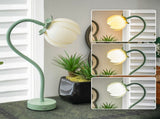 Pink LED Tulip Desk Lamp - Flexible Gooseneck, Decorative Flower Table Light V888-ELOSUNG26320