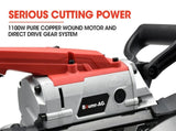 BAUMR-AG Portable Band Saw Cold Cut Metal Cut Off Bandsaw Steel Hand Drop Slicer Cutter Chop V219-TOLBDSBMRAP20