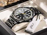 Men'S Watch Stainless Steel Watch Blue Dial Watch Water-Resistant Watch - 959 gold silver - Size 01 V1106-937-97937-GOL3-01