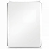 Yezi Rectangle Wall Mirror 75x50cm Bathroom Wall Mounted Vanity Mirror Home Decor DECO1048-BK-75X50-AU