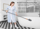 3-in-1 Extendable Cleaning System with Rotatable Head, Stiff Bristle Brush, Microfiber Pad, and V1107-CS-CBYSS