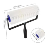 12 Inch Spiked Roller for Self-Leveling Floor Applications, White Plastic Bubble Remover Tool for V1192-AZ-W-22568