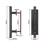 Carbon Steel Door Handle & Flush Pull Wood Door Gate Hardware 12" V63-827411