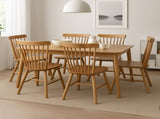 Levede 6x Dining Chairs Kitchen Windor Oak CH1035-2-OAX3