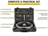 Adjustable Hole Saw Cutter Kit, 1-5/8" to 11-13 /16" , Recessed Hole Saw with PC Dust V952-FJKK1581113166YC0V0