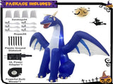 Giant Inflatable Dragon With Leds For Halloween V1142-LP000169