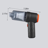 Handheld Vacuum Cleaner - 7.3 x 2.2 x 2.4in, 6000Pa Strong Suction Cordless USB Car Vacuum for Dry V1366-AZ2-W-26562