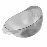 Rice Washing Bowl Multifunction Plastic Rice Rinsing Strainer With Side Drainers for Kitchen V1294-YM0901-3118230305812