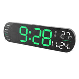Digital Wall Clock with Remote Control Big LED Screen Display Adjustable 8 Color Lights Digital V1294-YM0901-3115240021212