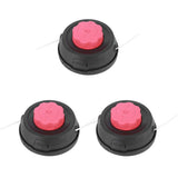 3Pcs/Box Universal Lawn Mower Trimmer Head with Trimmer Line Replacement Garden AccessoryH16 Black V1294-YM0901-3111200151312