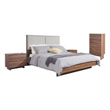 4 Pcs Queen Bedroom Suite with Tallboy in Fabric LED Light V43-BDS-MYLS-4PC-TBY-Q