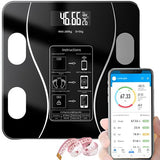 Smart Scale with Body Analysis - Measures BMI, Fat & Muscle Mass - USB Rechargeable - Up to 180 kg V1188-ZXY-131-286