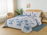 Ornate Vintage Lace purple blue3 Pc Bedspread & Pillow Cover Set V745-AC080393Q13U