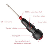 3.6V Mini Electric Screwdriver Cordless Electric Screwdriver Mini Drill Power Tool USB Rechargeable V1366-AZ2-W-16761