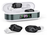Rechargeable In-the-Ear Hearing Aids with Charging Case and LCD Display Ultra-Compact Sound V1107-CS-BLCHS