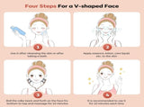 V-Shaped Facial Massage Roller with 8 Stainless Steel Balls, Dual-Tone Design, LCD Screen, 5-Speed V1107-CS-VMBAMY
