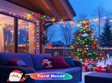 LED White Christmas Lights Outdoor, String Lights Plug in Extendable, 8 Modes Christmas Tree V1107-1246-1246-MLT-50M500