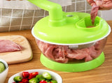 Manual Vegetable Grinder Stainless Steel Blade Portable Food Meat Mixer for Kitchen Restaurant V1294-YM0521-3118230038411