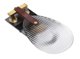 Clear Shell Shape Wall Sconce Light Modern Wall Lamp with Glass Lampshade for Living Room Bedroom V1294-YM0901-3119240095911