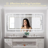 1200x600mm LED Bathroom Mirror Anti-fog Magnifying V178-66836