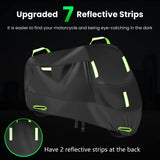Waterproof Outdoor Motorcycle Cover, Motorcycle Cover for Scooter, With Lock Holes and Reflective V1189-LC-QP-00800