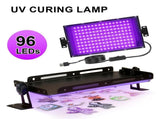 High-Efficiency 96 LED UV Curing Light for Resin and Epoxy Crafting USB-Powered Desktop Lamp for V1341-ZY-2R7Y4W3Z-144LEDS
