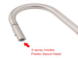 WELS Brushed Nickel Round Pull Out 2 Modes Spout Kitchen Sink Tap Laundry Mixer V1233-KRD512BS