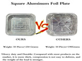 Aluminum - Square Oven Dishes - Air Fryer - Aluminum Bowls - Disposable - BBQ Drip V1189-WXF-260203-00470
