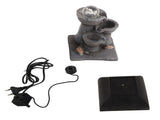 LED Illuminated Tabletop Waterfall Flowing Water Fountains with Ball for Home Office Feng Shui V1294-YM0901-3111200179311