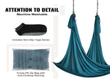 Aerial Yoga Hammock & Swing, 5 m Length Aerial Yoga Starter Kit with 100gsm Nylon Fabric, Full V952-DCK5X28MMLCBLHMSZV0