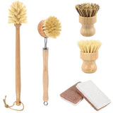 6 Pack Dish Brush & Sponge Set, Comfortable Nonslip Grip, Dual Type Bristles for Distinct Cleaning V1369-AZ3-W-12583