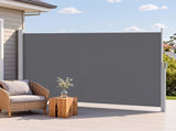 Instahut 1.8X3.5M Side Awning Retractable Privacy Screen Outdoor Sun Shade Grey AWN-B-SIDE-FC-18X35-GR