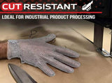 cut-resistant stainless steel chainmail industrial hand protection, adjustable safety V1102-108-85277-SLR-XL-25CM