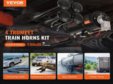 Train Horns Kit, 4 Trumpet Air Horn Kit, 150dB Train Horns for Pickup Trucks, 12V 120 psi Air V952-QLBYCQGTZ3L1Y5P6PV9