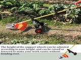 String Trimmer Wheel Attachment, Weed Wacker Attachments, Adjustable Support Wheels, Non-Slip V1259-DP01-A-3871