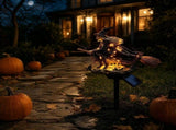 Halloween Witch Cauldron Garden Light, Solar Powered Halloween Projector Outdoor Decoration with V1369-AZ3-W-17949