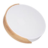 LED Flush Mount Ceiling Light 2000LM 3000K 4000K 6000K Dimmable Round Wood LED Ceiling Light with V1294-YM0901-3119240132511