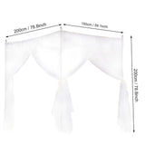 Luxury Princess Three Side Openings Bed Curtain Canopy Netting Mosquito Net Bedding V1294-YM0901-JY19763-02