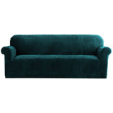Artiss Sofa Cover Couch Covers 4 Seater Velvet Agate Green SCOVER-VEL-4-AG