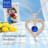18K Rose Gold Necklaces for Women, 927 Sterling Silver Gifts for Mothers Day, Jewelry for Wife Mom V1164-325772