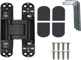 6inch Hidden Door Hinges Invisible Hinges Concealed Hinges Zinc Alloy 180 Degree Swing Hinge 3 Way V1258-DP02-C-98