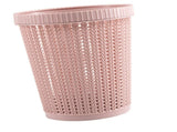Pulling Bag Trash Can Imitation Rattan Round Plastic Garbage Bin Home Coverless Trash Storage Basket V1294-YM0716-3117220138916