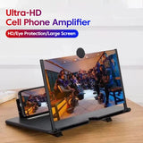 Black 18-Inch Ultra-Clear Portable Retractable HD Mobile Phone Screen Magnifier - Eye Protection V888-ELOSUNG39944