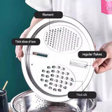 Large size Multifunctional Stainless Steel Vegetable Slicer and Grater Bowl Set - 3-in-1 Kitchen V888-ELOSUNG56096-2