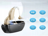 Digital hearing aid - Behind-the-ear sound collector - Rechargeable - Sound amplification V1188-MS-313-0090